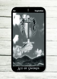 The Ace of Swords – The blade is sharp, make sure it cuts in your favour.