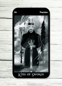 The King of Swords – Be careful in your plans and Justice will be done.