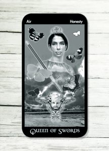 The Queen of Swords – Trust in yourself, be courageous and have no regrets.
